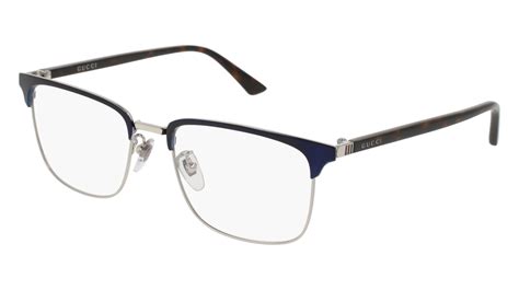 gucci gg0130o blue|GUCCI GG0130O Men's Blue Havana Frame Demo Lens Square .